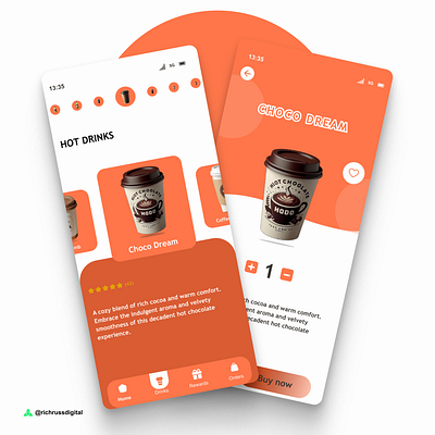 Drinks shop mobile app mobileappdesign ui uidesign uxdesign