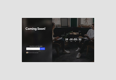 Coming soon design product design ui ux