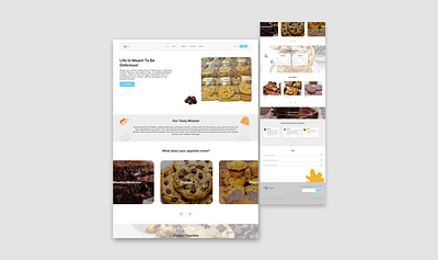 Pastries company design product design ui ux