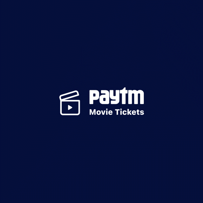 Paytm Movie ticket logo animation animation branding graphic design logo motion graphics ui