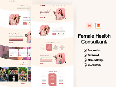 Female Health Consultant Website using WordPress elementor elementor pro elementor website female health female health consultant health consultant minimal design website modern design optimized website responsive seo friendly women health consultant wordpress wordpress design wordpress designer wordpress landing page wordpress website