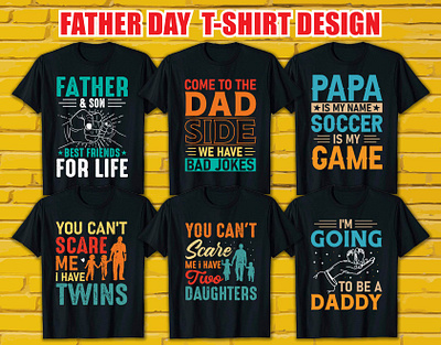 Father's day t shirt design branding bundle design father fatherday font illustration mockup print tshirt tshirts vector