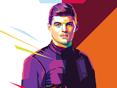 Max verstappen wpap pop art art branding design graphic design illustration pop art professional sport vector