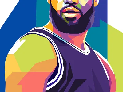 Lebron James wpap pop art athlete branding