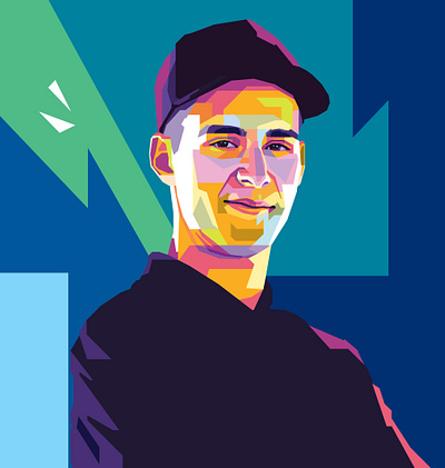 Fabio Quartararo wpap pop art athlete graphic design