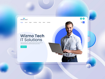 Wizmo Tech Website branding design graphic design u ui ux