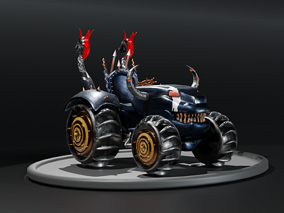 Viking Tractor 3d 3d animation 3d art 3d modelling animation character animation charactermodelling design game gamemodelling model