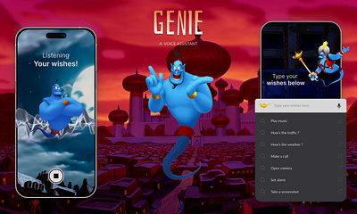 GENIE - A Voice Assistant voice assistant ui