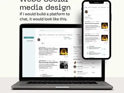 Social media graphic design ui