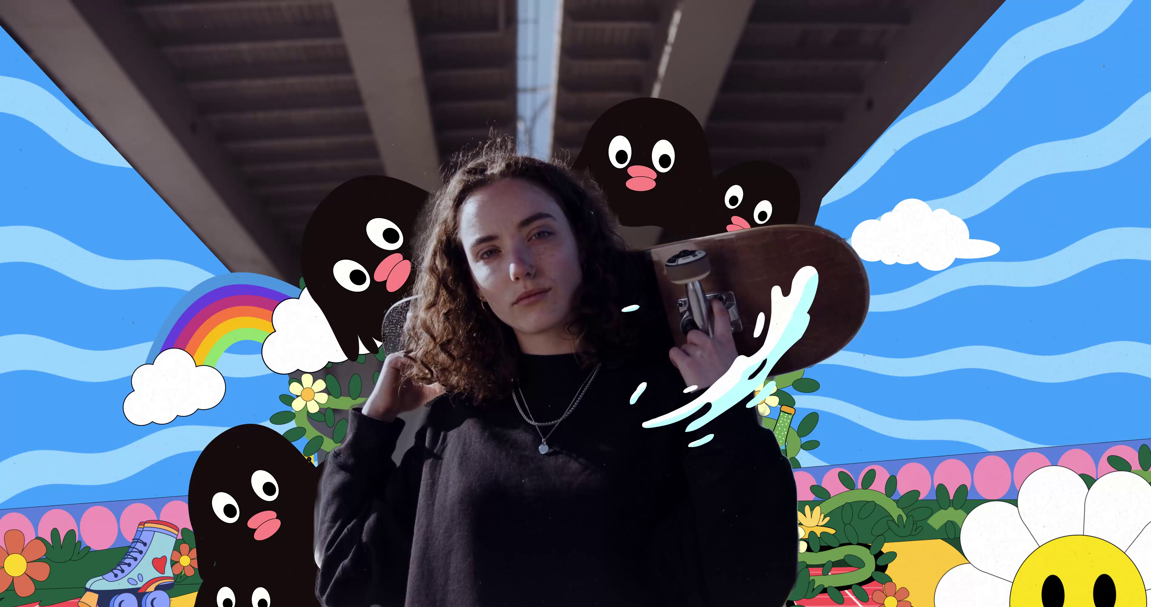 Example of Live Action & 2 D Animation Ads