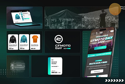 CFMoto Day Website Design cfmoto design festival graphic design interface merchandise motion graphics music product tickets trending ui ui ux ux webdesign website website design