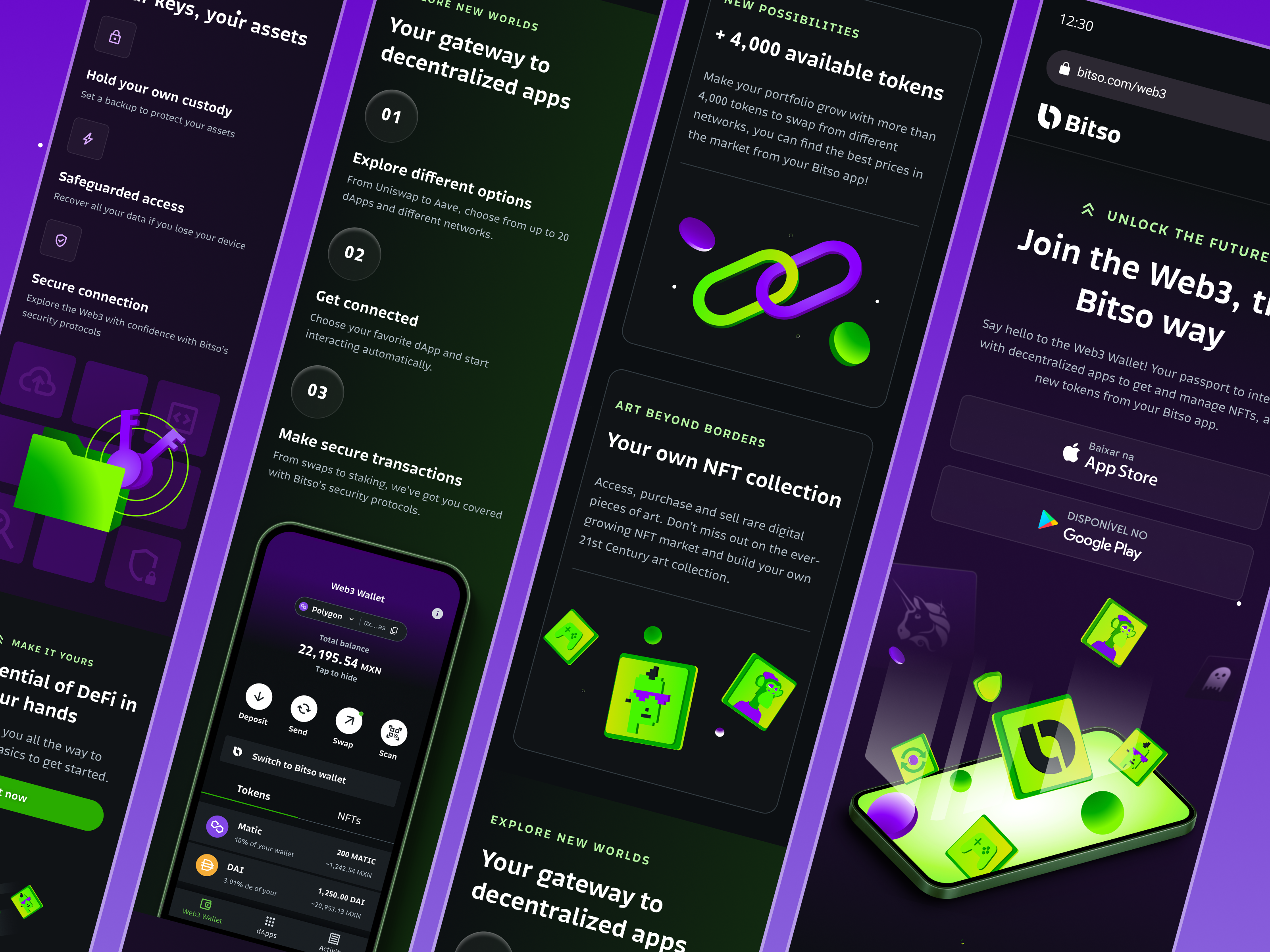 Crypto Web3 Landing Page Bitso by Kácio Felipe on Dribbble