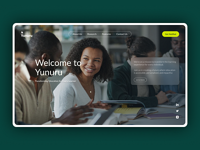 Yunuru, a Learning Platform for Skill Development adaptive education education platform education technology header innovative elearning learning platform self paced learning skill development ui webpage