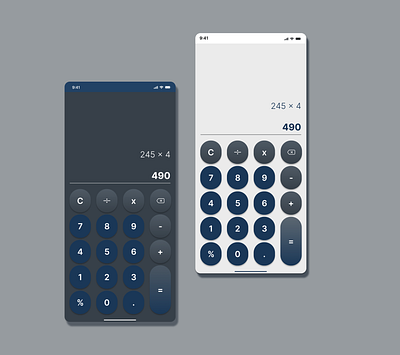 Calculator #DailyUi04 ui