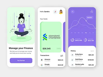 Personal Finance-App UI Design ! app app design apps desainuiux figma finance app mobile apps ui ui design ui inspiration uiux uiuxdesign uiuxmobile uiuxtrends user experience user interaction design user interface design web design