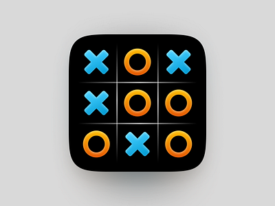 Tic Tac Toe - 2 Player Game Icon / Game Logo Design 2 player game icon 2 player game logo game app icon game app logo game icon game logo redesign redesign solution tic tac toe tic tac toe icon tic tac toe logo