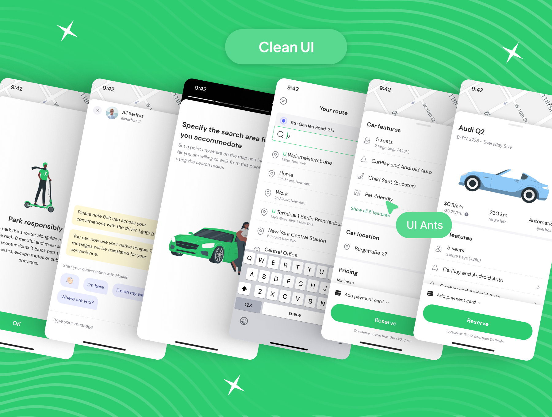 Glide - Taxi Cab Booking App By Ui Ants On Dribbble