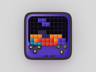 Tetris - Tile Matching Game Icon / Game Logo Design redesign redesign solution tetris tetris app icon tetris app logo tetris game tetris game icon tetris game logo tetris icon tetris ui