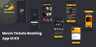 Move Ticket Booking App UI kit figma graphic design illustration logo ui
