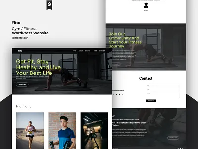 Fitness/Gym WordPress Website Design | UI/UX | Branding branding design elementor fitness gym healthcare landing page ui uiux web web design web development web template website website design wordpress