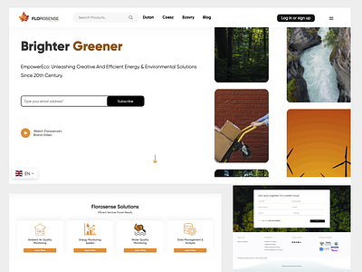 Florosense - Brighter Future | Environment Friendly branding graphic design ui web development