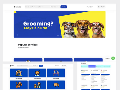Easy Hai Bro | Pet Service | Mumbai app development branding graphic design logo ui web developement