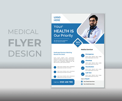 Medical Flyer Design branding design flyerdesign graphic design healt healthcare logo medical serivice tamplate