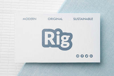 Rig - Modern Denim Brand Identity beauty brand brand identity branding corporate identity design fashion graphic design guidelines logo logo design logotype