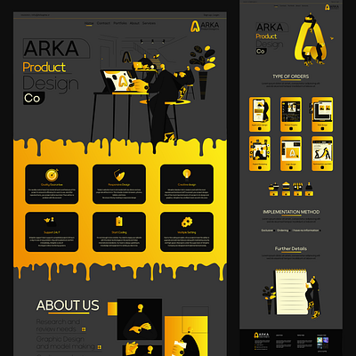 Website Arkaphic animation branding graphic design svg svgator ui uiux webanimation webdesign website