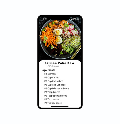 Challenge #040 - : Recipe #DailyUI