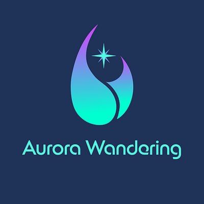 AURORA WANDERING - Concept agency aurora branding challenge chasing design graphic design logo month travel vector