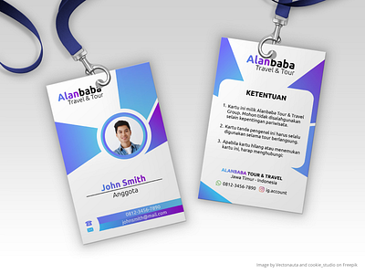 Alanbaba ID Card Design business card corporate identity gradient graphic design id card id card design member card