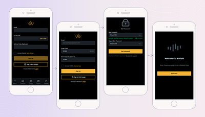 SignUp Process in Cryptocurrency platform cryptoexchange mobileresponsiveness securitymeasures signupprocess uiuxdesign userexperience userinterfacedesign webdesign