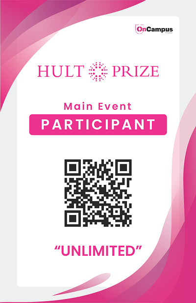 Participant Card for Hult Prize at Samriddhi College 3d animation banner branding card design graphic design illustration logo motion graphics ui vector