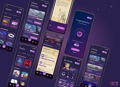 Questoria | Graduation Project app design entertainment fantasy gamification graphic design interactive theme park ui ux