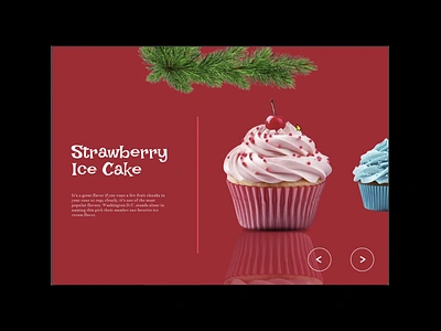 Muffins - slider effect using Figma animation branding cake design graphic design motion graphics ui