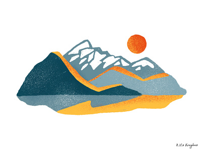 Icon for map behance illustration map design mountains illustration nature pr procreate