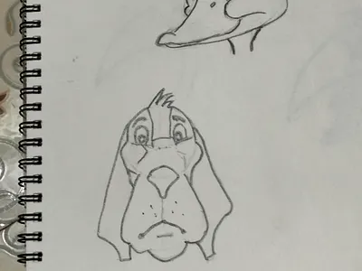 Sketch of Cartoon faces cartoon sketches
