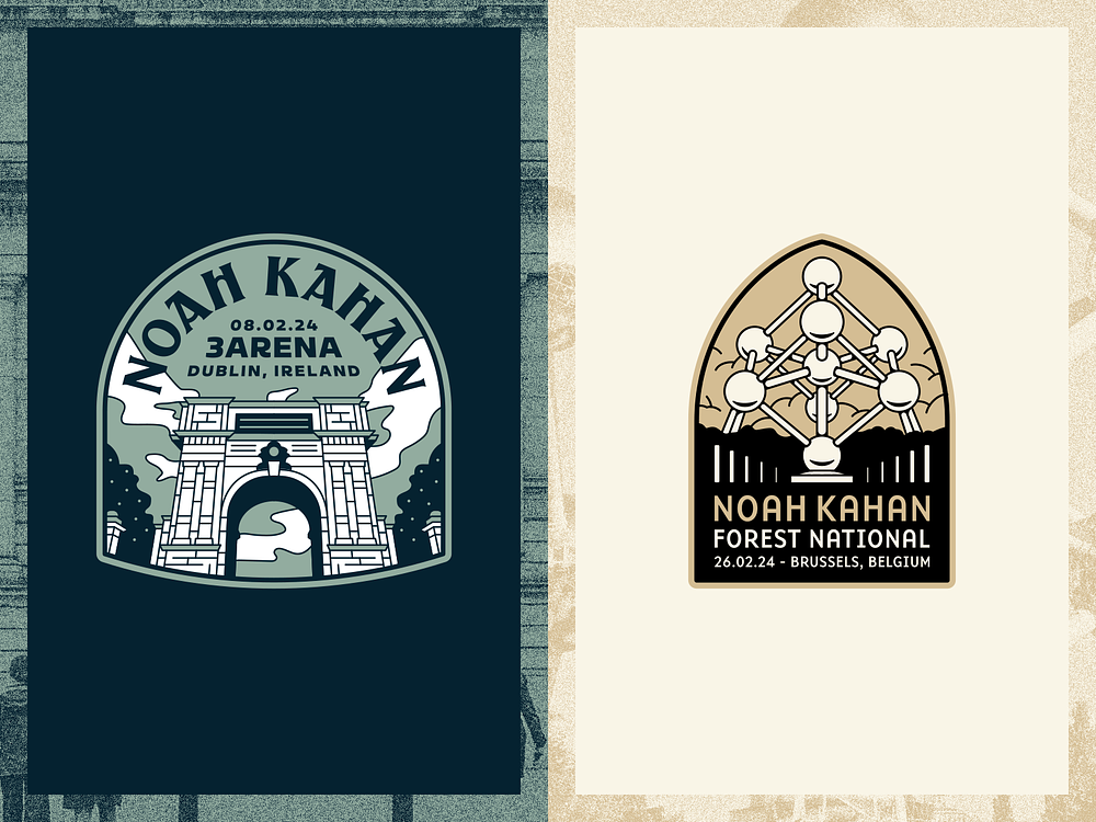 Noah Kahan 24 Patch Tour Dublin By Matthew Doyle On Dribbble 1172