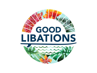 Good Libations branding graphic design logo