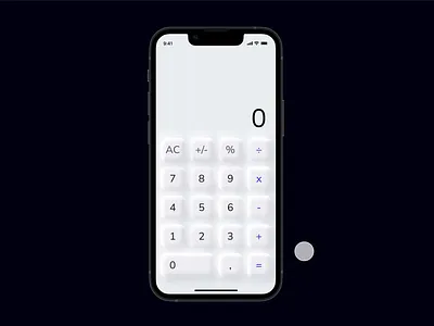 Calculation calculator dailyui004 figma graphic design neumorphism ui