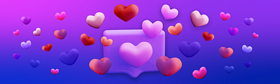 Valentine Blog Banner - 3D Blender