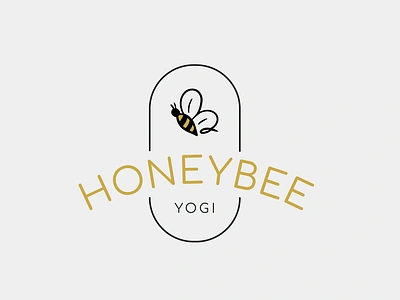 Honeybee Badge design illustration logo