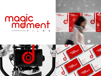 Magic Moment Film Logo Design brand design brand identity branding cinema logo design graphic design illustration international brand logo logodesign production house logo typography vector visual identity wordmark logo