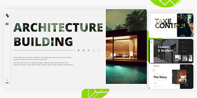 First screen concept for architecture building architecture concept first screen landing landing page ui uiux ux web