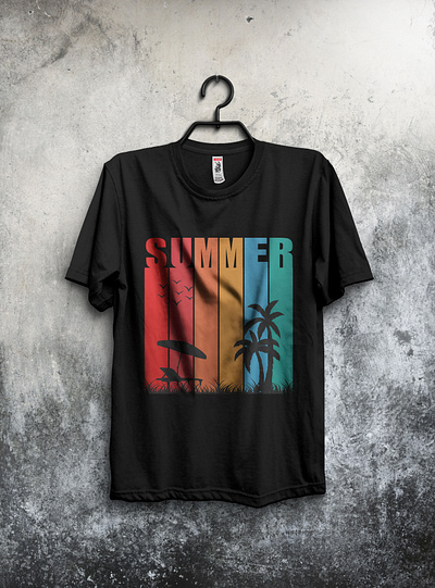 Summer T-shirt Design branding design graphic graphic design illustration logo summer summer t shirt summer t shirt design t shirt t shirt design typography ui ux vector