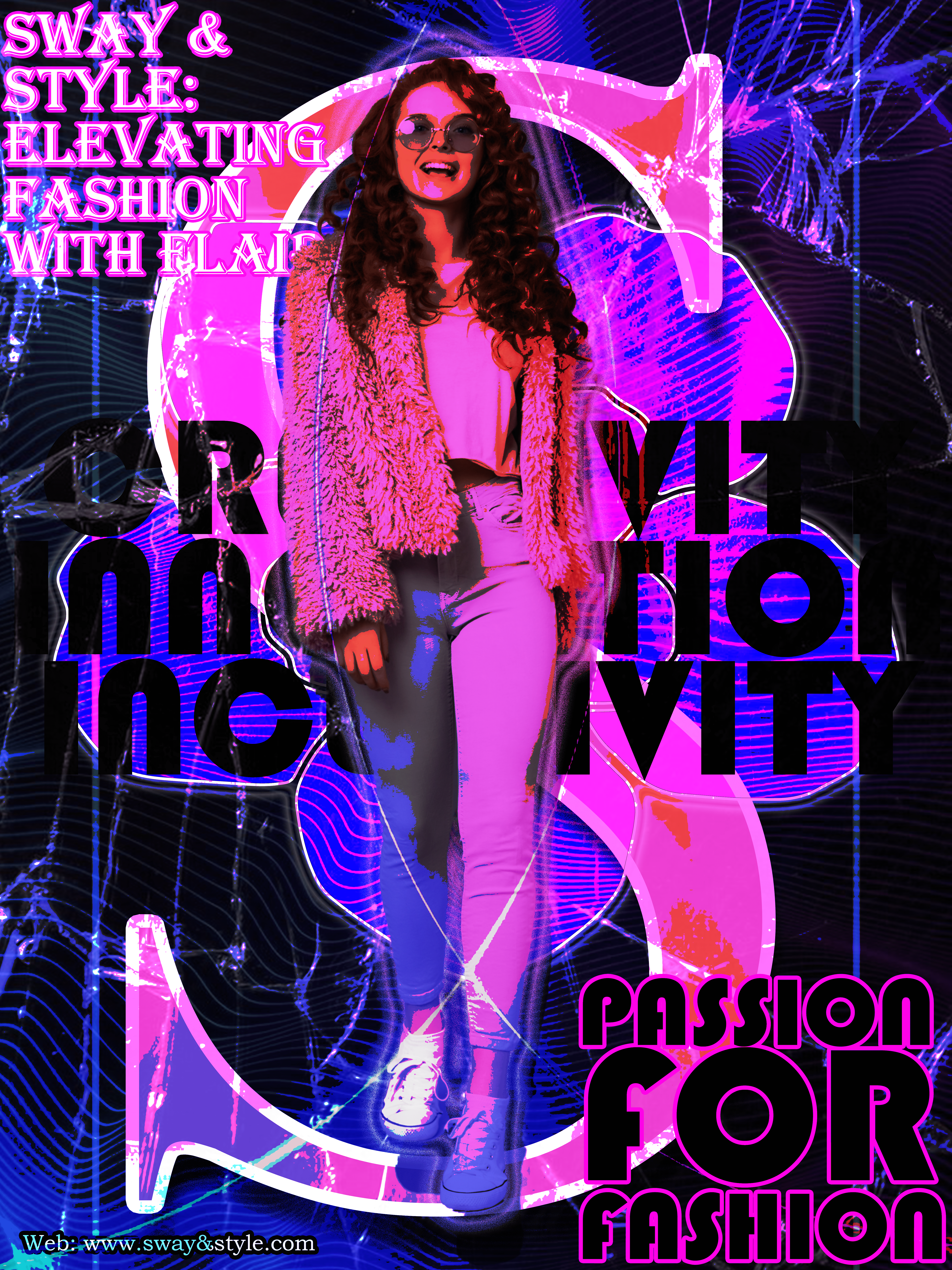 Vibrant Posters For Clothing Brand "SWAY & STYLE" adobe illustrator brand identity branding design designer designing graphic design graphic designer illustration logo posters ui ux vector visuals