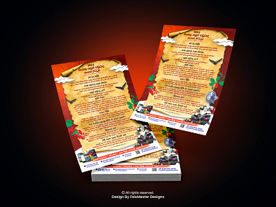 Four-Color Leaflet Or Handbill Design A5 graphic design handbill motion graphics