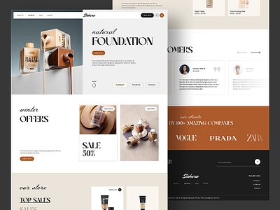 Beauty - Shopify Landing Page app branding design graphic design illustration logo typography ui ux vector