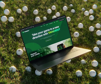Tangent Golf Landing Page app branding design graphic design illustration logo typography ui ux vector